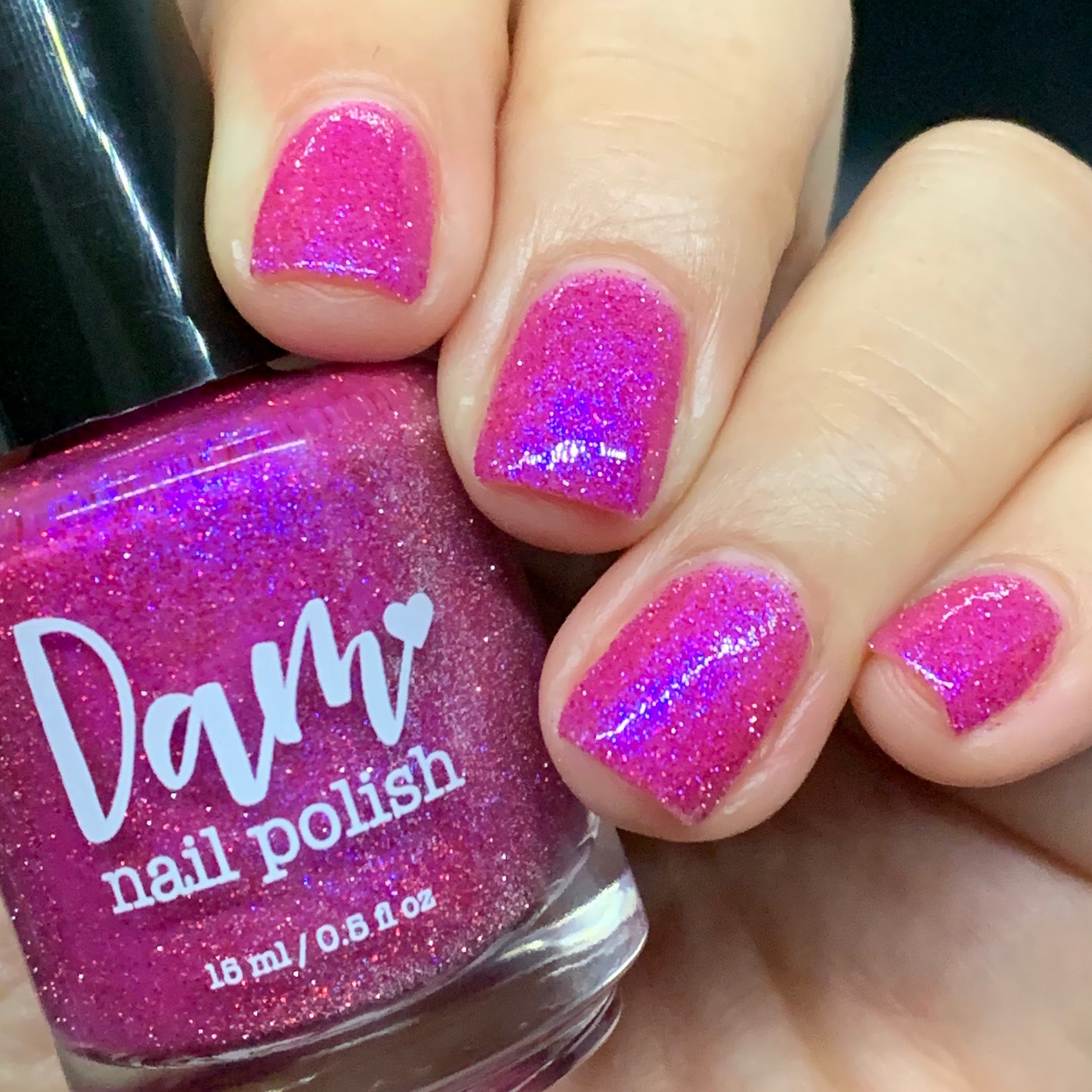 The Windy City - Pink Reflective Nail Polish - Glitter Nail Polish - PBE Exclusive - Dam Nail Polish