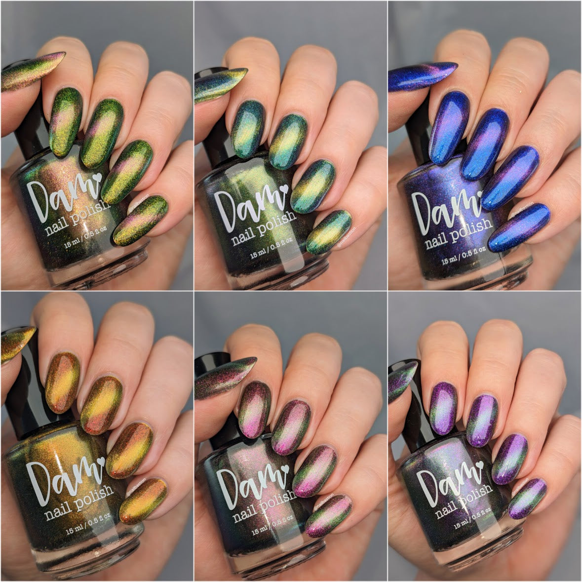 Into the Multiverse - Set of 6 Multichrome Magnetic Nail Polishes