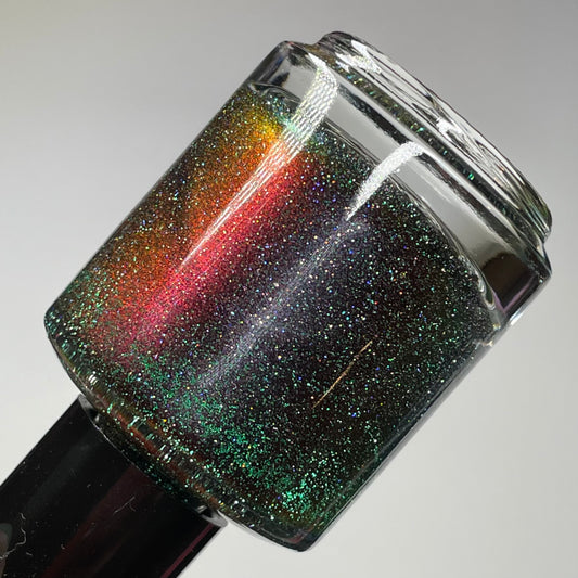 I Am Meat Popsicle - Black/Red Multichrome Nail Polish - Reflective Nail Polish - I'm Not a Robot Series - Dam Nail Polish