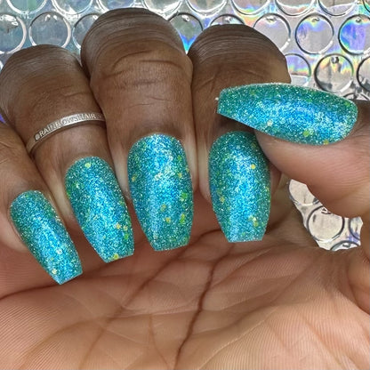 Naomi - Blue Reflective Nail Polish - Survivor Series - Dam Nail Polish