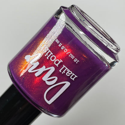 Dark Eyes Blossom - Purple Nail Polish - Shimmer Nail Polish - SHIMMAHS Facebook Custom - Dam Nail Polish