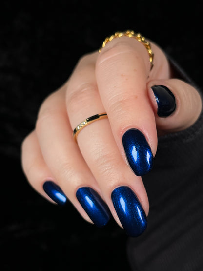 COMING SOON 10/9: Thunderbolt - Black Nail Polish - Shimmer Nail Polish - Polished Jewel Society Facebook Group Exclusive 2026