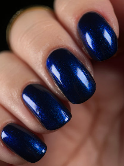 COMING SOON 10/9: Thunderbolt - Black Nail Polish - Shimmer Nail Polish - Polished Jewel Society Facebook Group Exclusive 2026