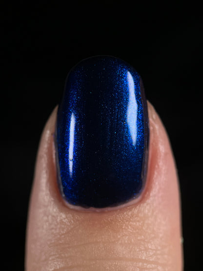 COMING SOON 10/9: Thunderbolt - Black Nail Polish - Shimmer Nail Polish - Polished Jewel Society Facebook Group Exclusive 2026
