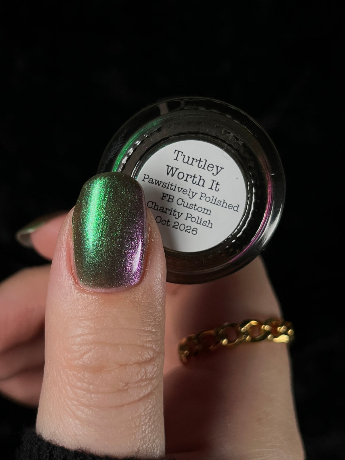 COMING SOON 10/9: Turtley Worth It - Green Nail Polish - Shimmer Nail Polish - Pawsitively Polished Facebook Group Exclusive 2026