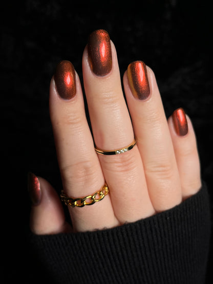 COMING SOON 10/9: Little Firefox - Brown Nail Polish - Shimmer Nail Polish - Pawsitively Polished Facebook Group Exclusive 2026