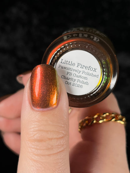 COMING SOON 10/9: Little Firefox - Brown Nail Polish - Shimmer Nail Polish - Pawsitively Polished Facebook Group Exclusive 2026