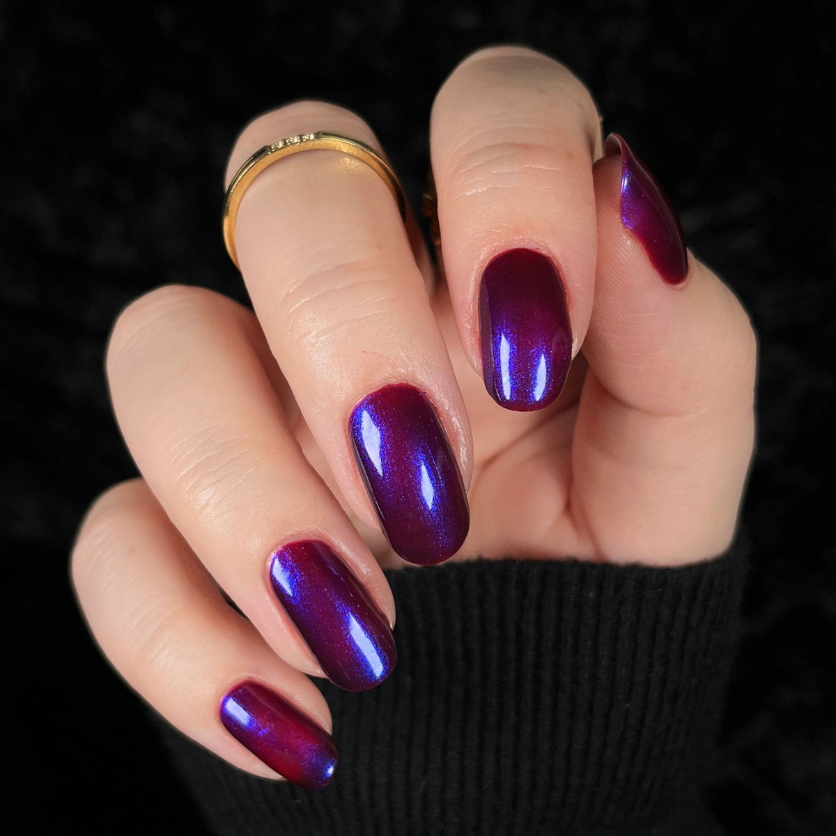 COMING SOON 10/9: Roses Are Red, Love Songs Are Blue - Red Nail Polish - Shimmer Nail Polish - Red Polish Society Facebook Group Exclusive 2026