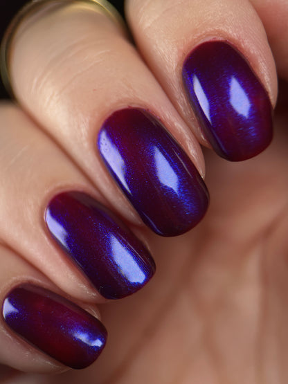 COMING SOON 10/9: Roses Are Red, Love Songs Are Blue - Red Nail Polish - Shimmer Nail Polish - Red Polish Society Facebook Group Exclusive 2026