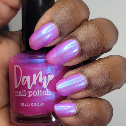 Jared - Pink Shimmer Nail Polish - Survivor Series - Dam Nail Polish