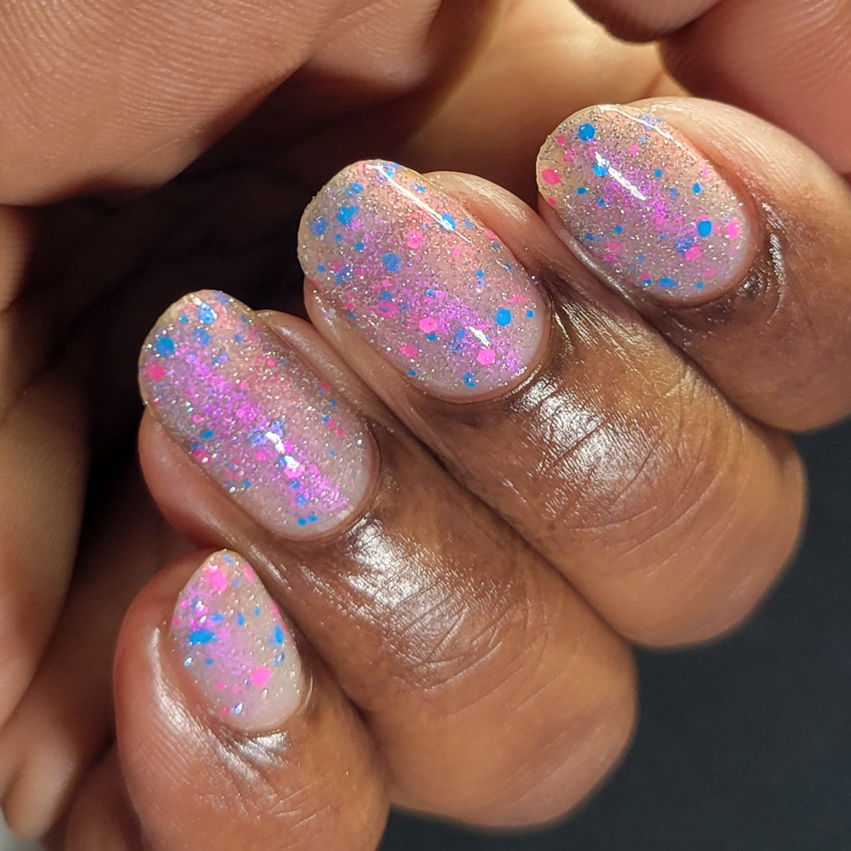 Just Squidding Around - Purple Silver Nail Polish - Reflective Glitter Nail Polish - Squids Fly High Sibling