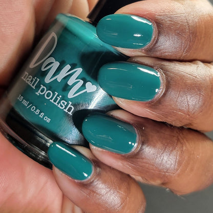 Kale Yeah! - Green Nail Polish - Cream Nail Polish - Fall Nail Polish - Autumn Harvest Creams - Dam Nail Polish