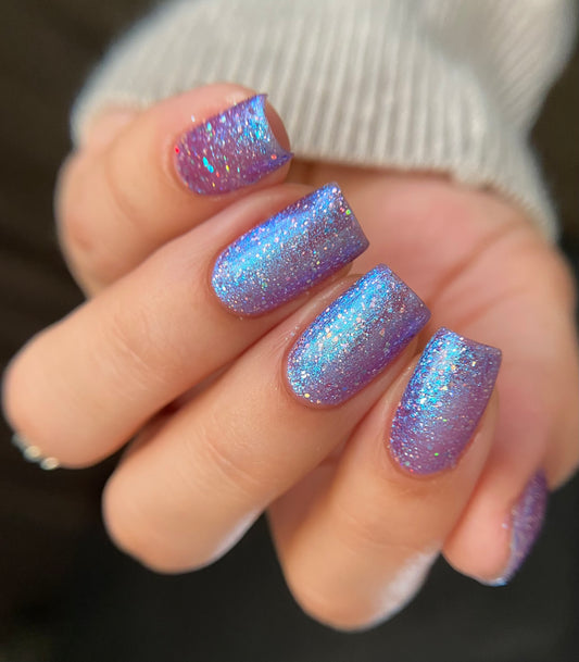 Little Miss Snickers - Purple Nail Polish - Lost Dog & Cat Rescue Foundation Charity Polish - Dam Nail Polish