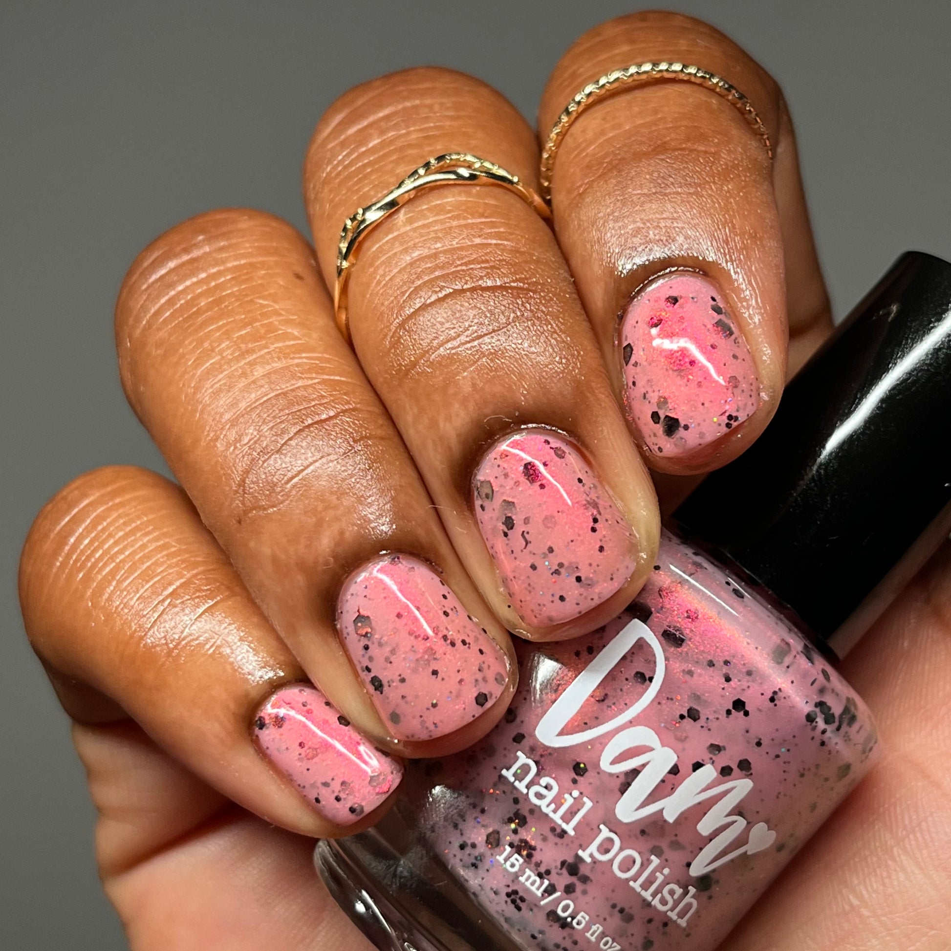 Love Boba Berry Much - Pink Crelly Nail Polish - Boba Collection - Dam Nail Polish