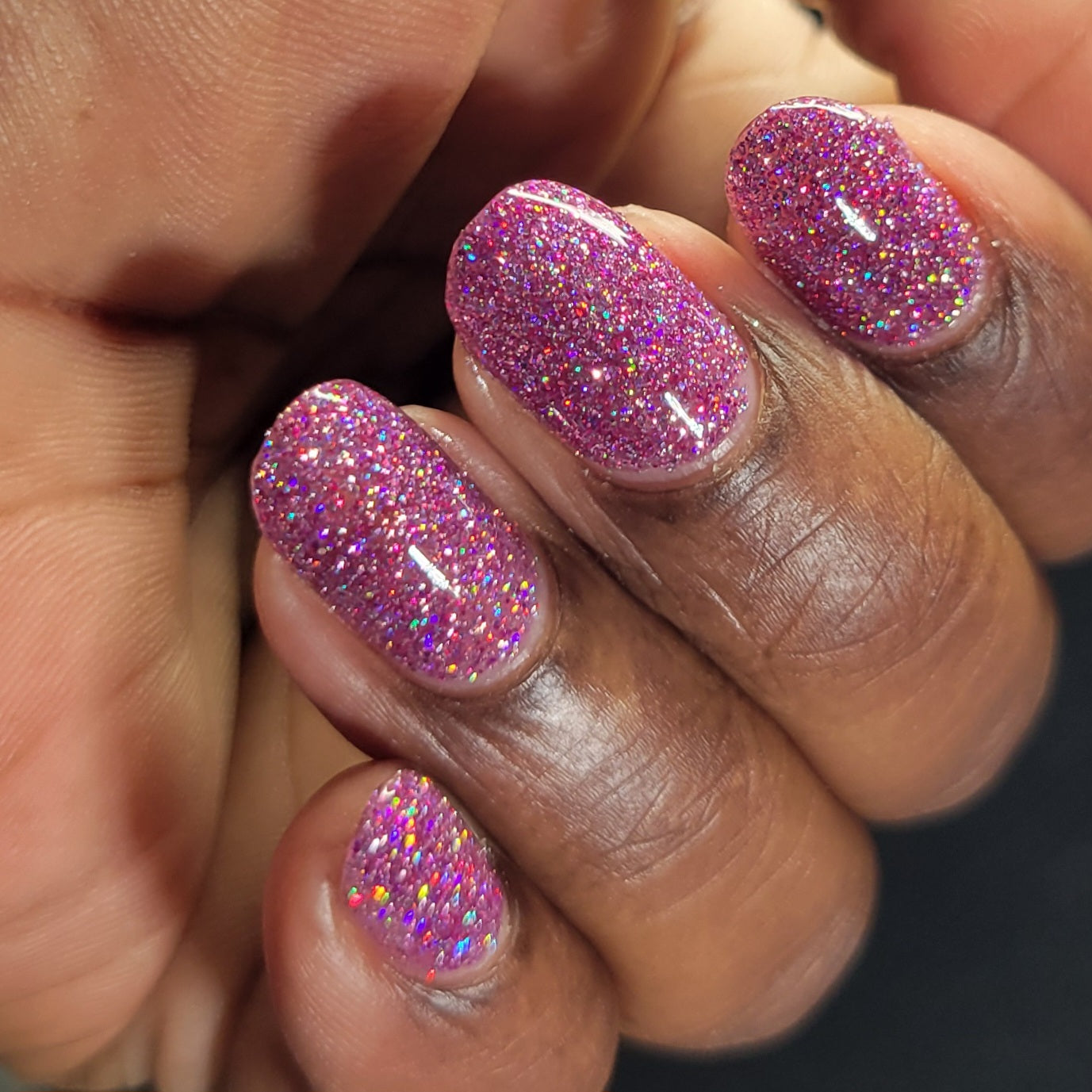 Love at First Bite - Purple Nail Polish - Reflective Glitter Nail Polish - Bitten Collection