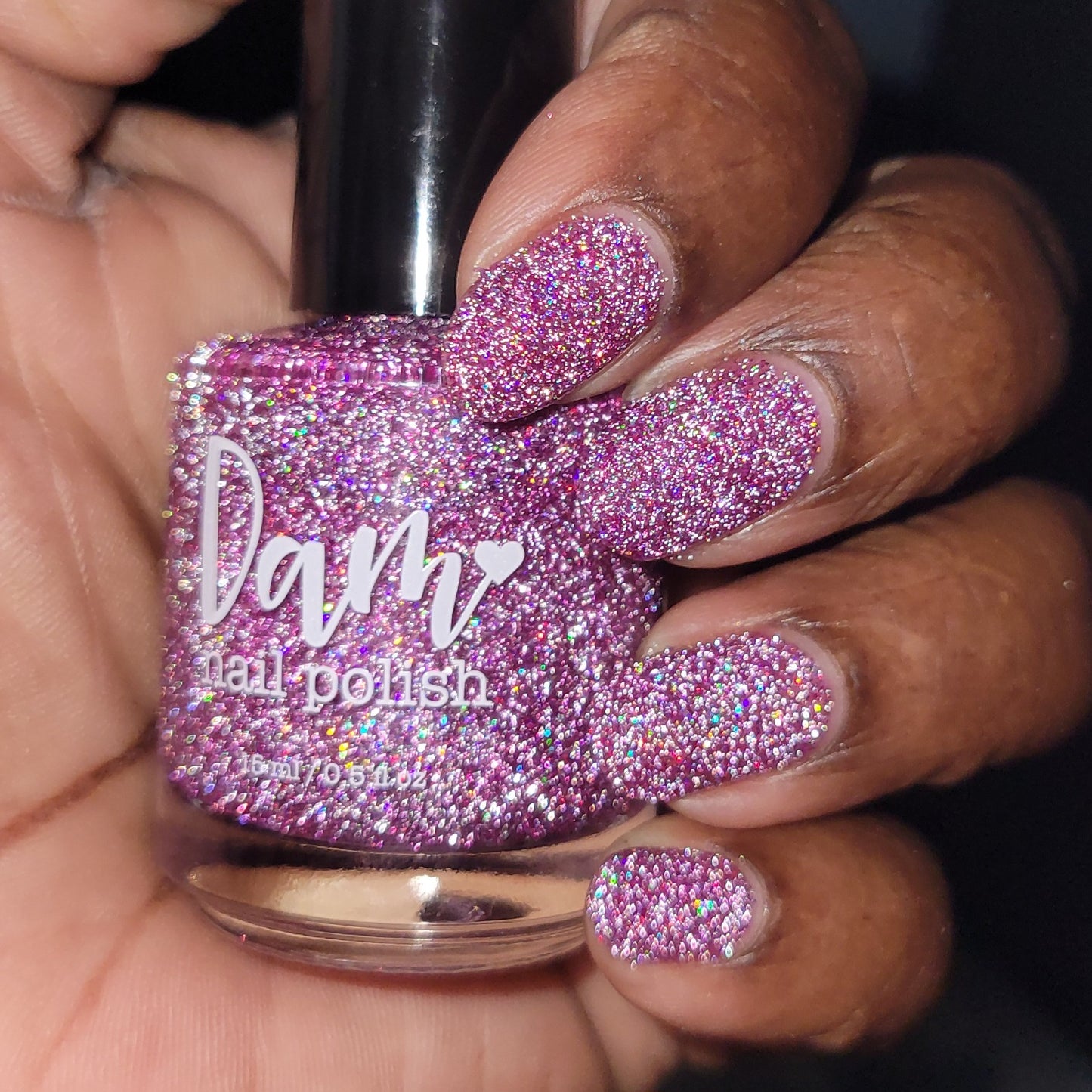 Love at First Bite - Purple Nail Polish - Reflective Glitter Nail Polish - Bitten Collection