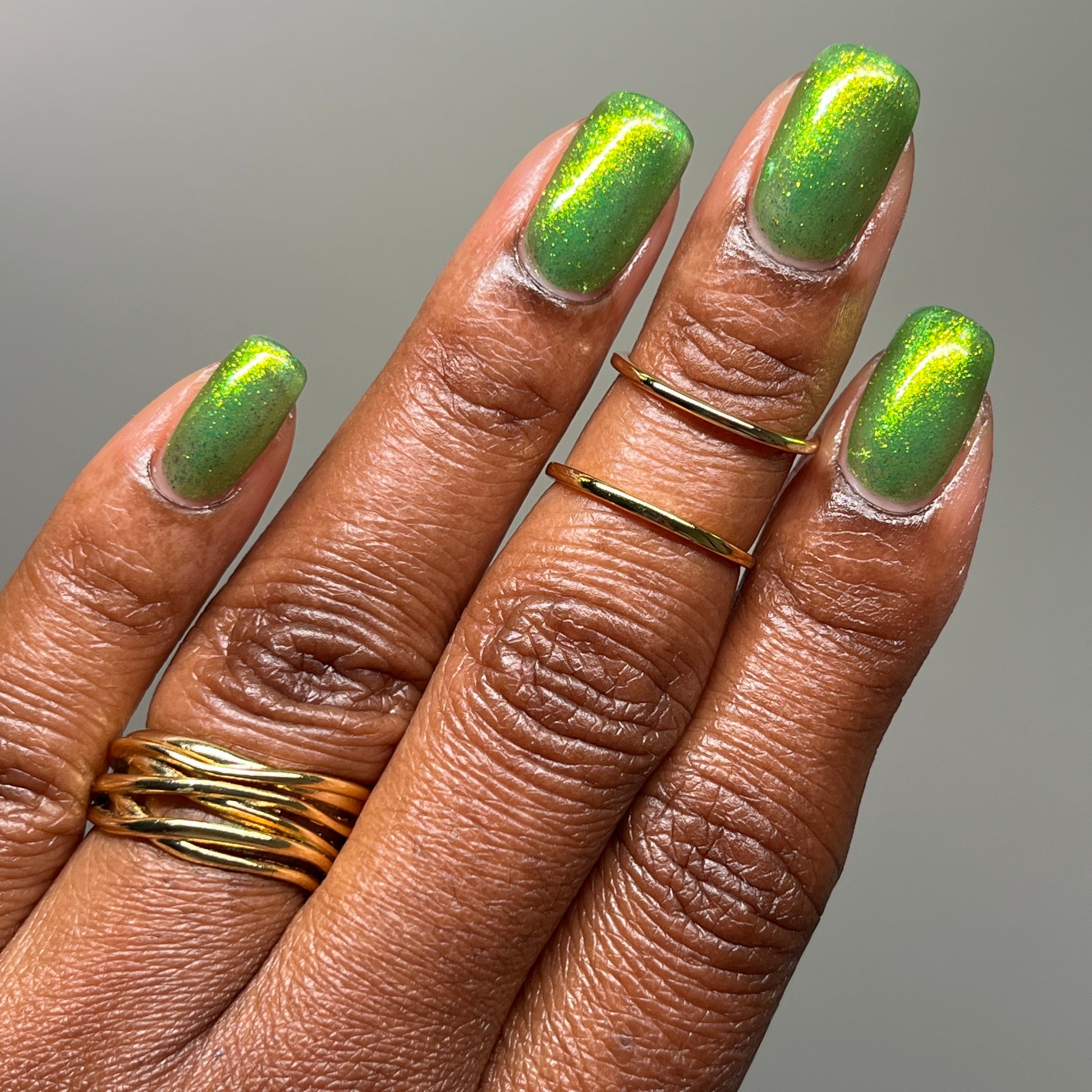 PRE ORDER: Maps - Lime Green Shimmer Nail Polish - Bonus Track Collection - Ships in Approx. 5 Weeks - Dam Nail Polish