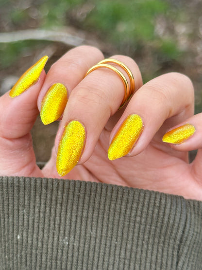 Monkey - Yellow Shimmer Nail Polish - Chinese Zodiac Collection - Dam Nail Polish