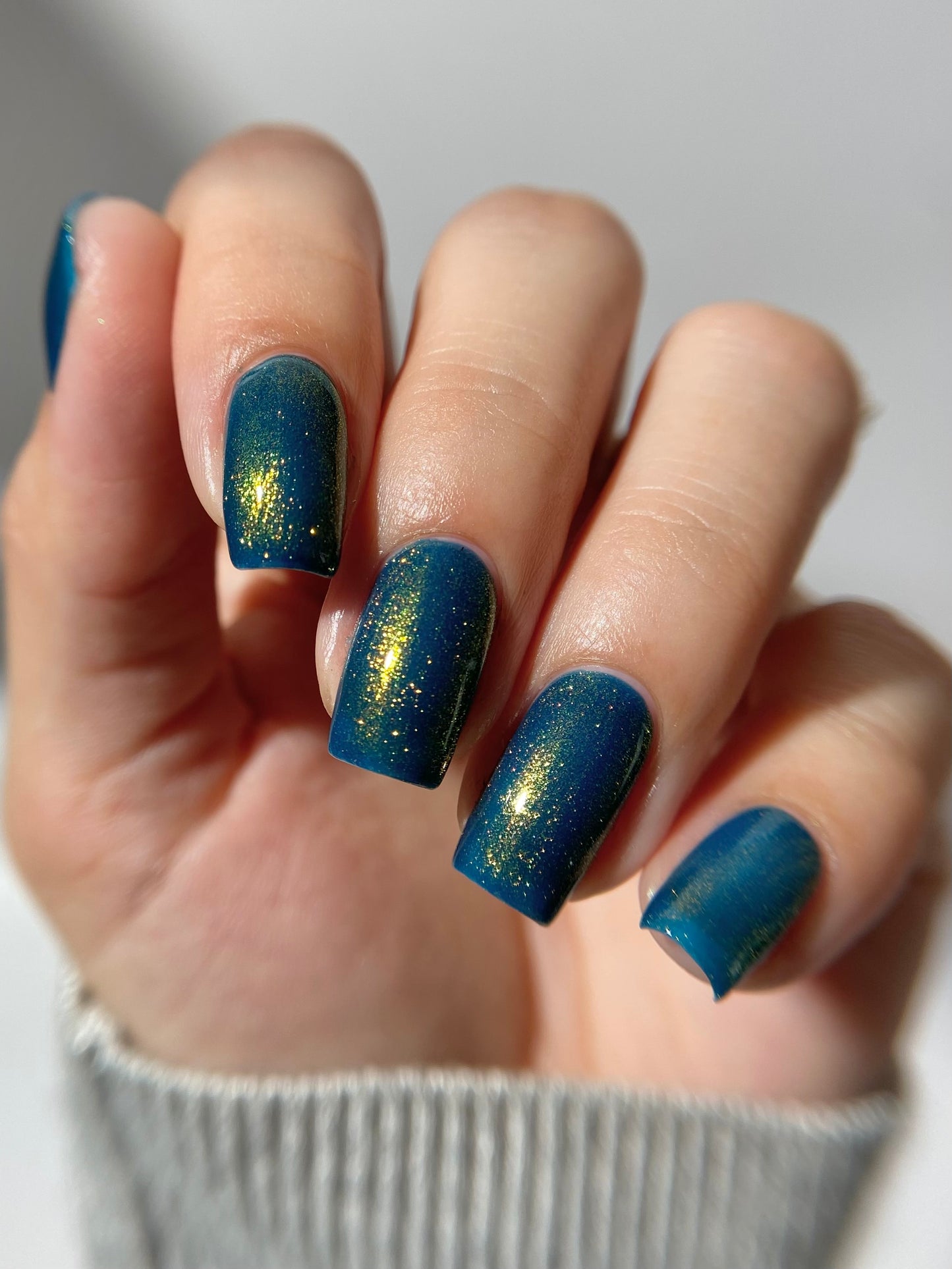 Moody Modern - Blue Nail Polish - Shimmer Nail Polish - Haute Homes Series - Dam Nail Polish