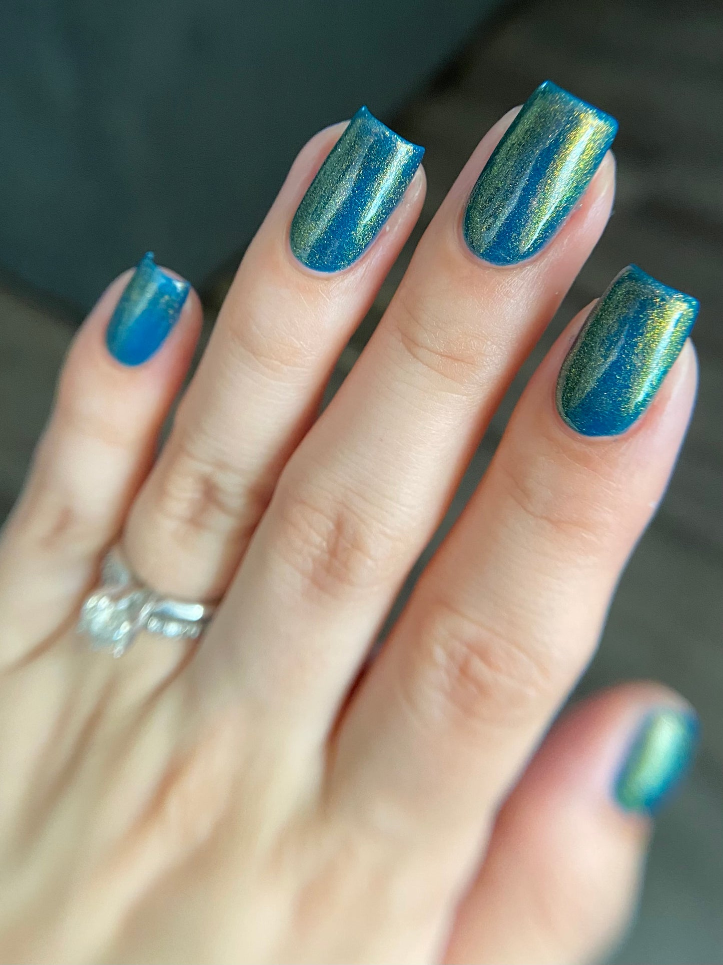 Moody Modern - Blue Nail Polish - Shimmer Nail Polish - Haute Homes Series - Dam Nail Polish