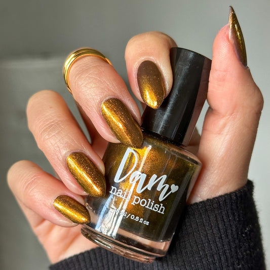 Ox - Brown Shimmer Nail Polish - Chinese Zodiac Collection