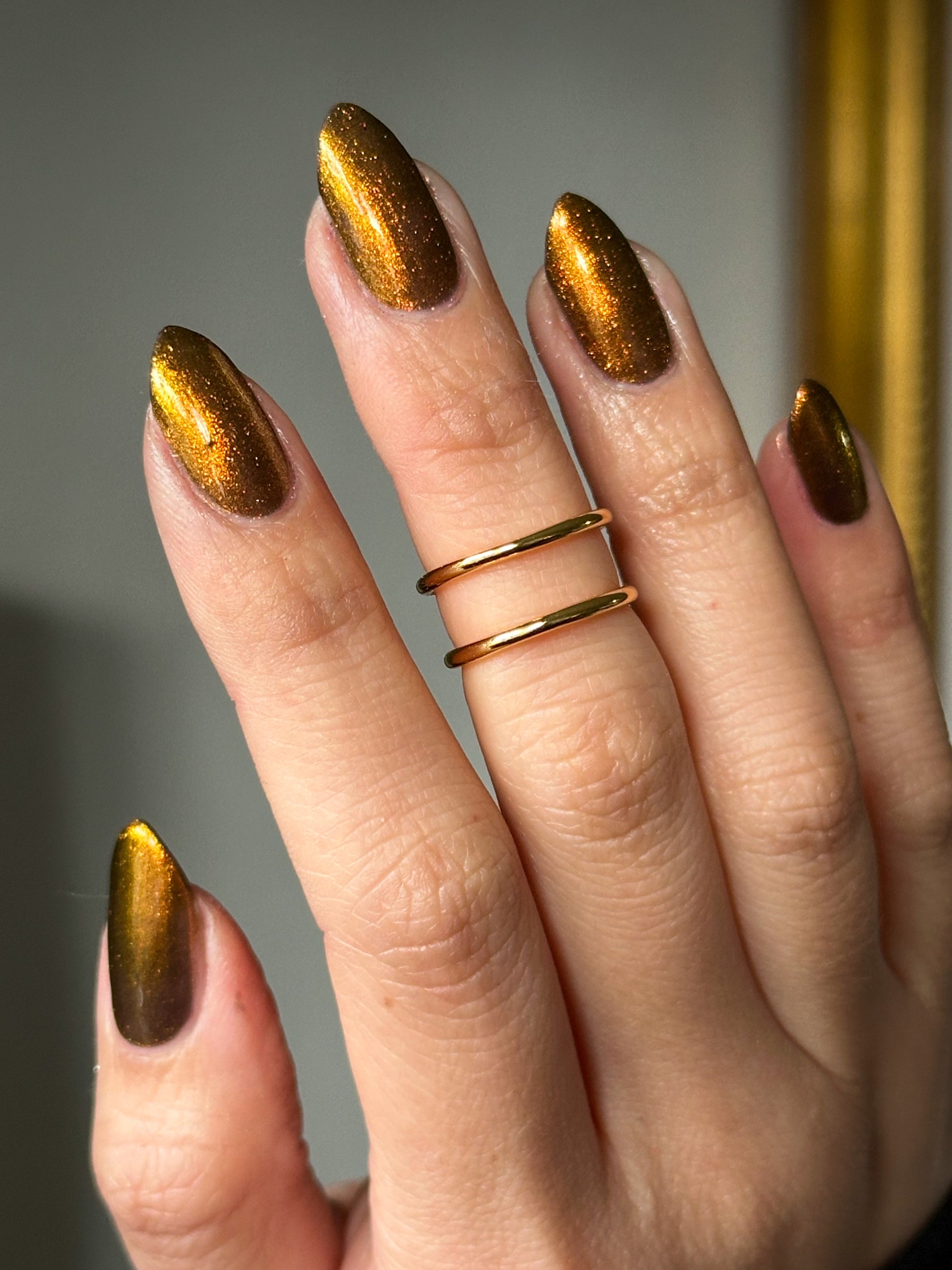 Ox - Brown Shimmer Nail Polish - Chinese Zodiac Collection - Dam Nail Polish