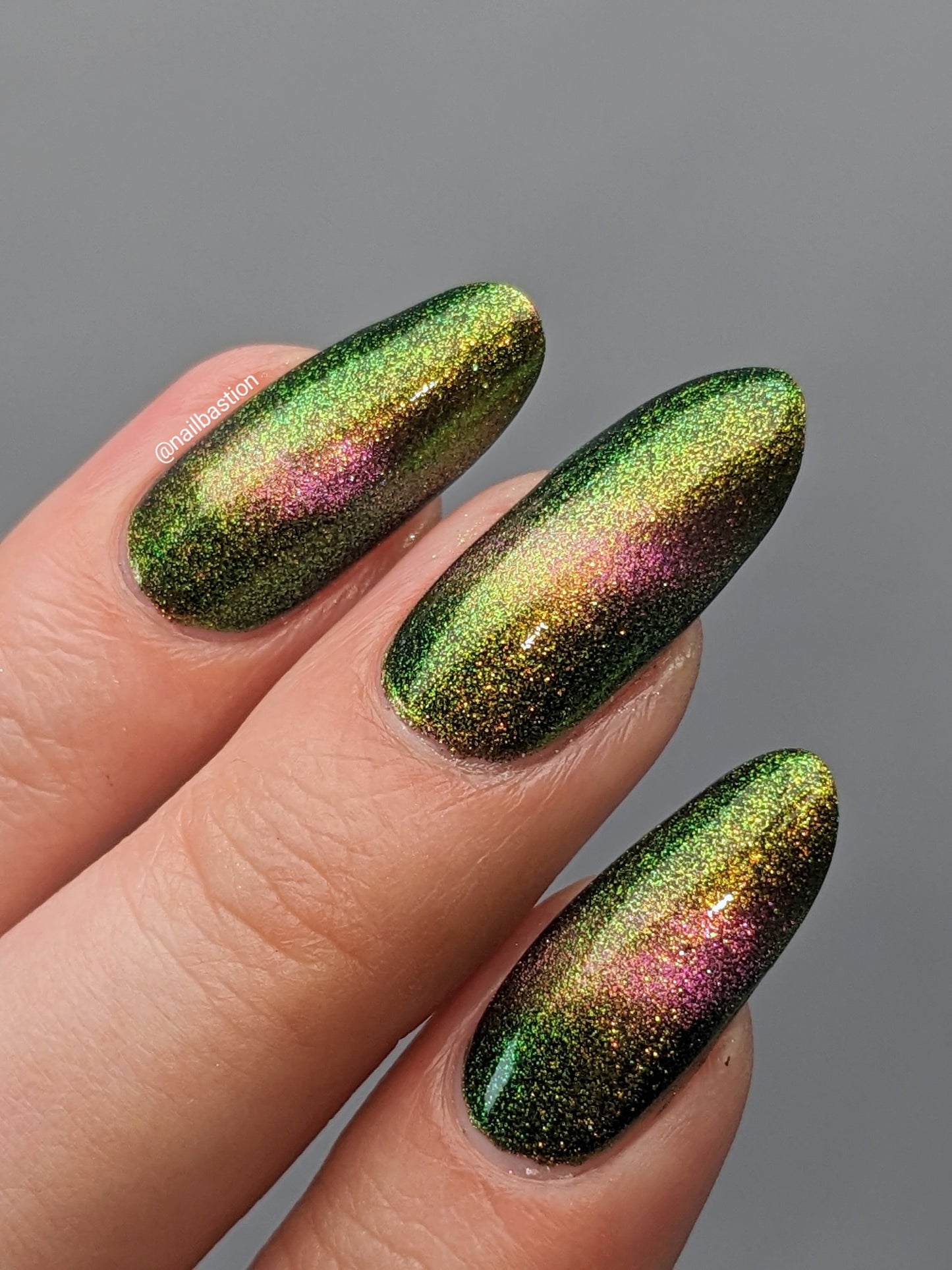 Parallel Possibilities - Gold/Green/Blue Multichrome Magnetic Nail Polish - Into the Multiverse Collection