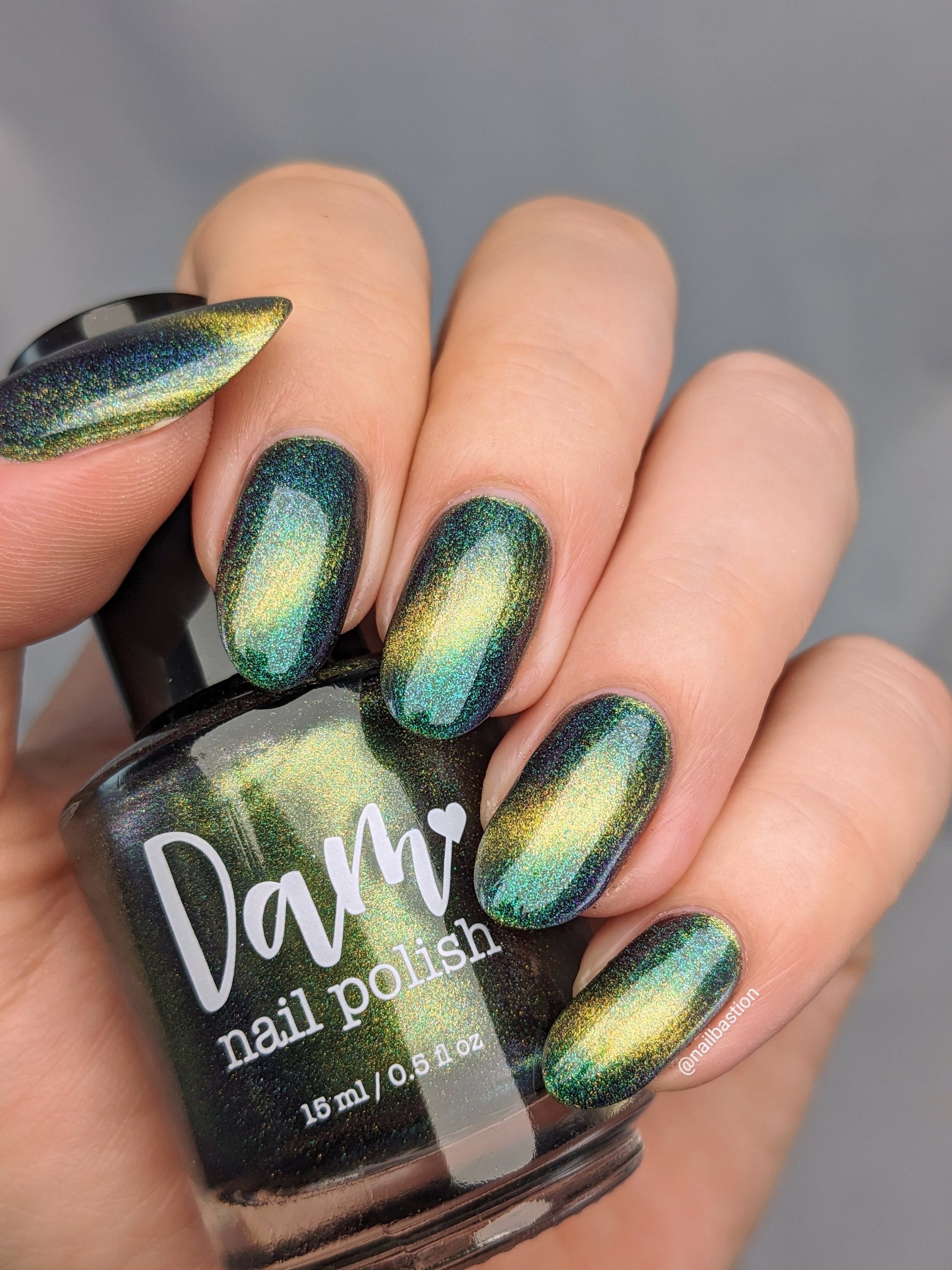 Alternate Adventure - Shifting Multichrome Magnetic Indie Nail Polish - Shifts Green, Blue, and Purple - Into the Multiverse Collection - Dam Nail Polish