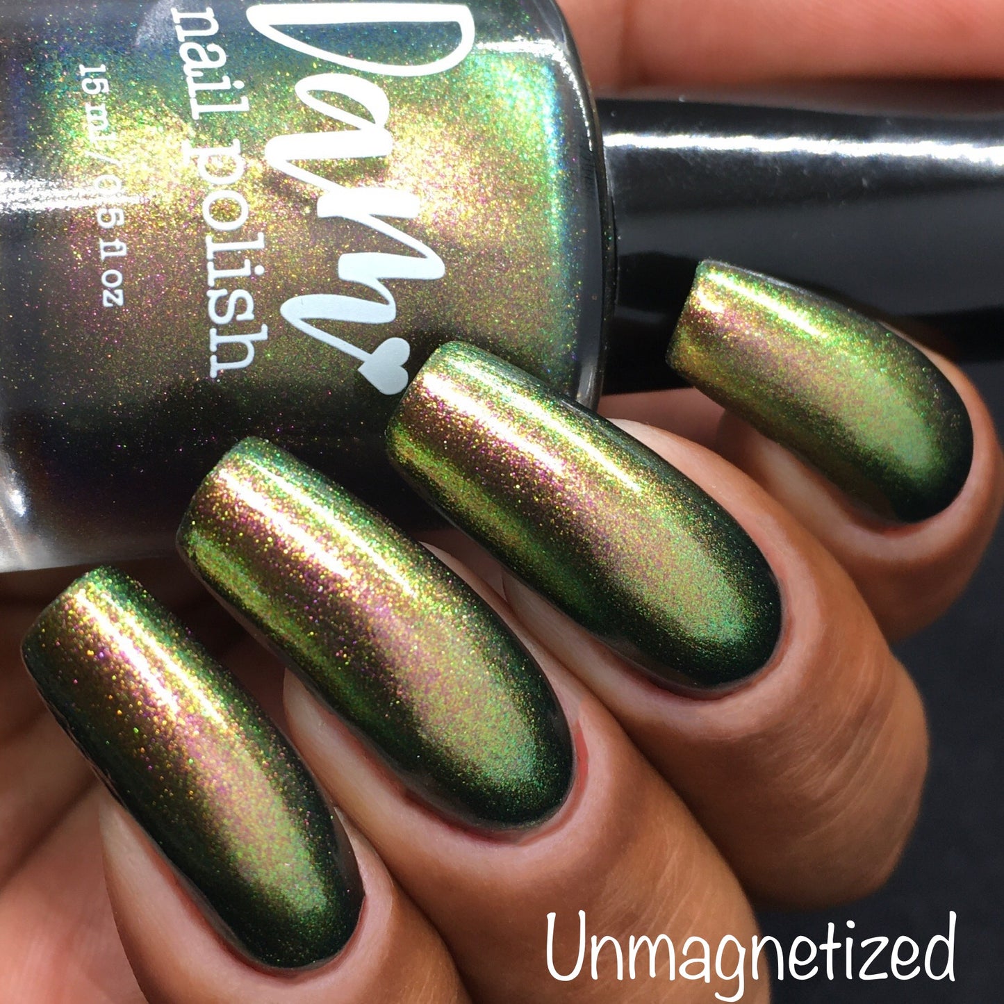 Parallel Possibilities - Shifting Multichrome Magnetic Nail Polish - Shifts Gold, Green, and Blue - Into the Multiverse Collection