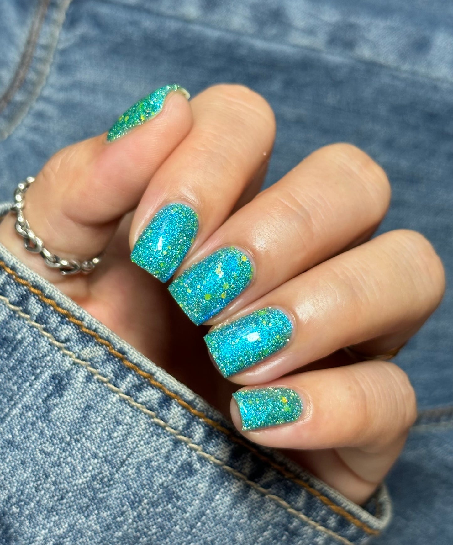 Naomi - Blue Reflective Nail Polish - Survivor Series - Dam Nail Polish