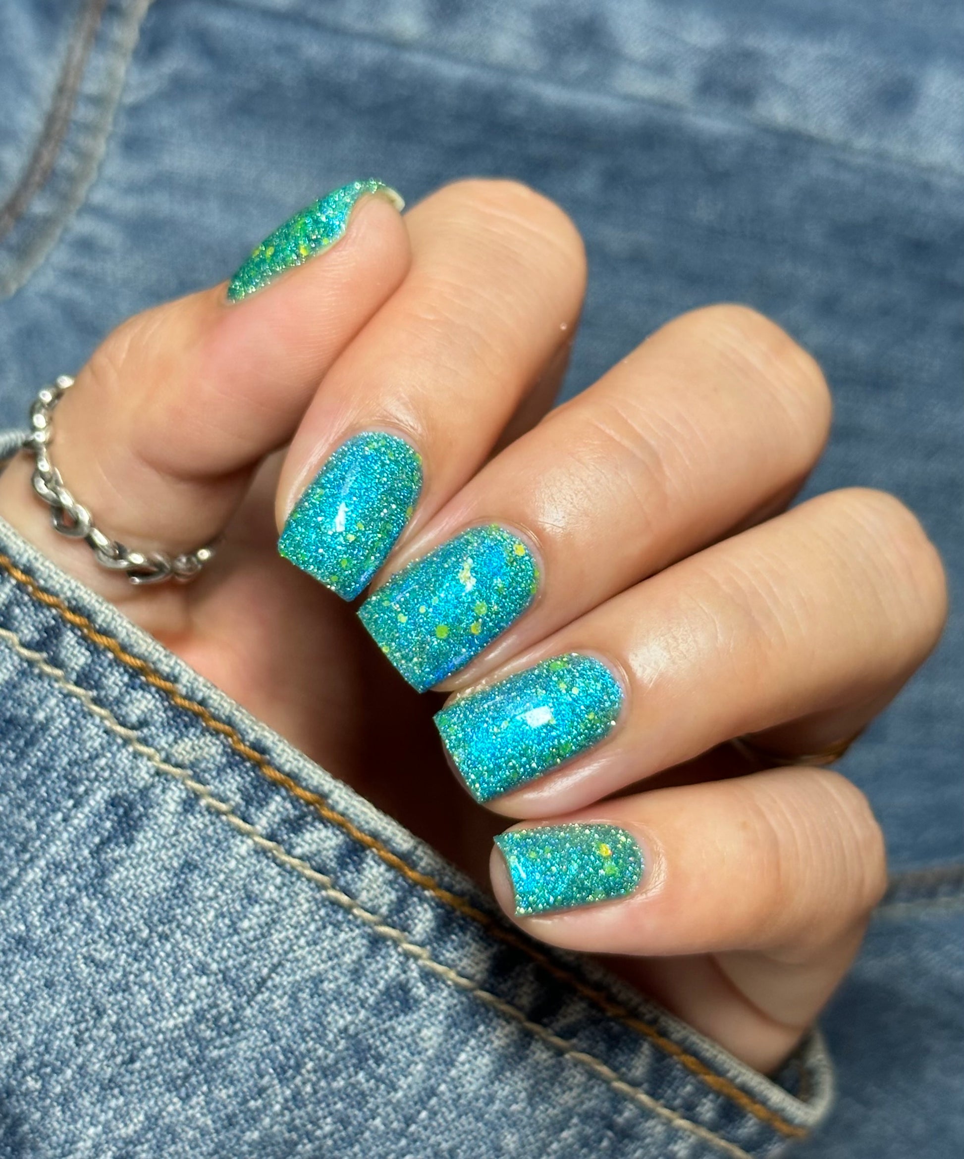 Naomi - Blue Reflective Nail Polish - Survivor Series - Dam Nail Polish