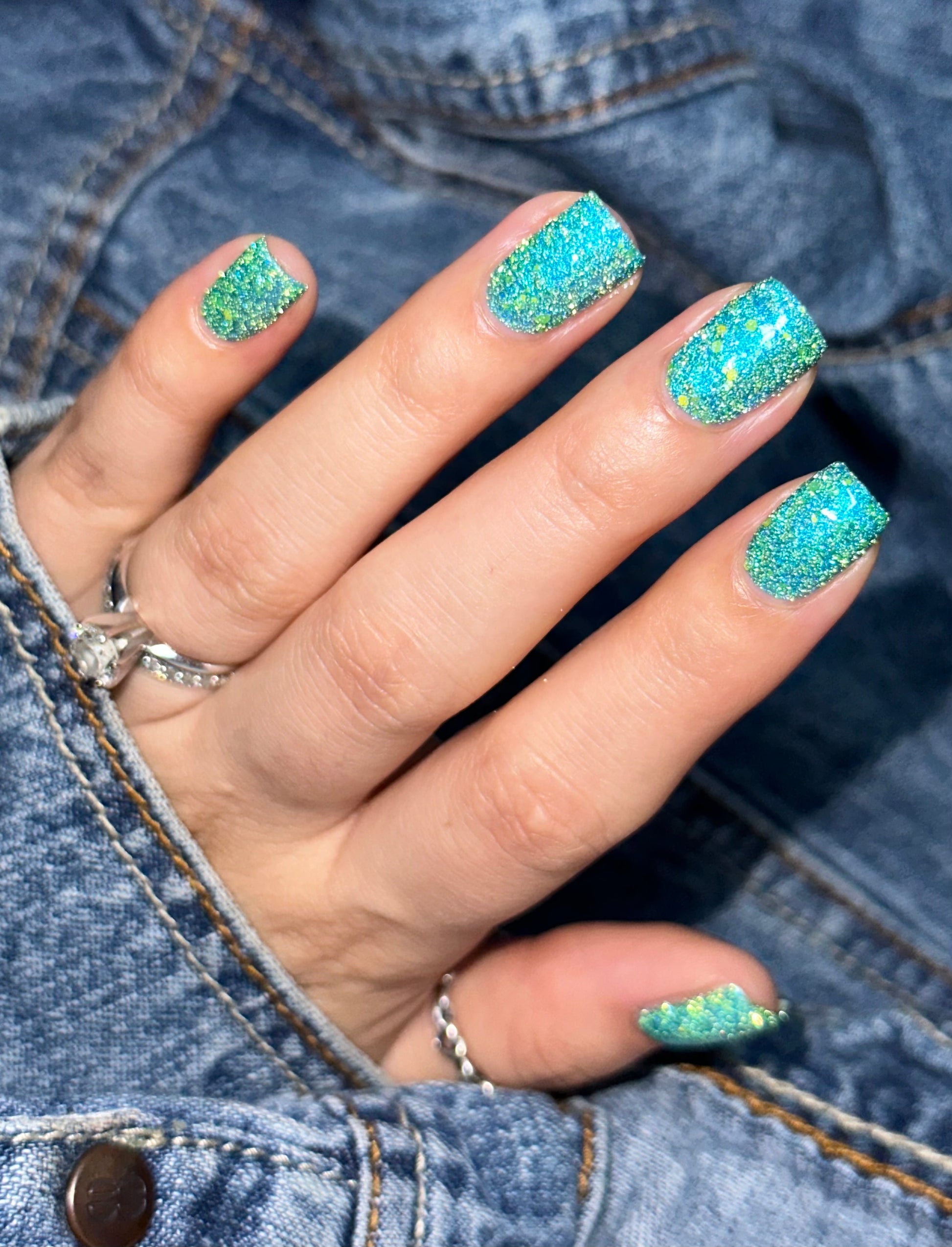 Naomi - Blue Reflective Nail Polish - Survivor Series - Dam Nail Polish