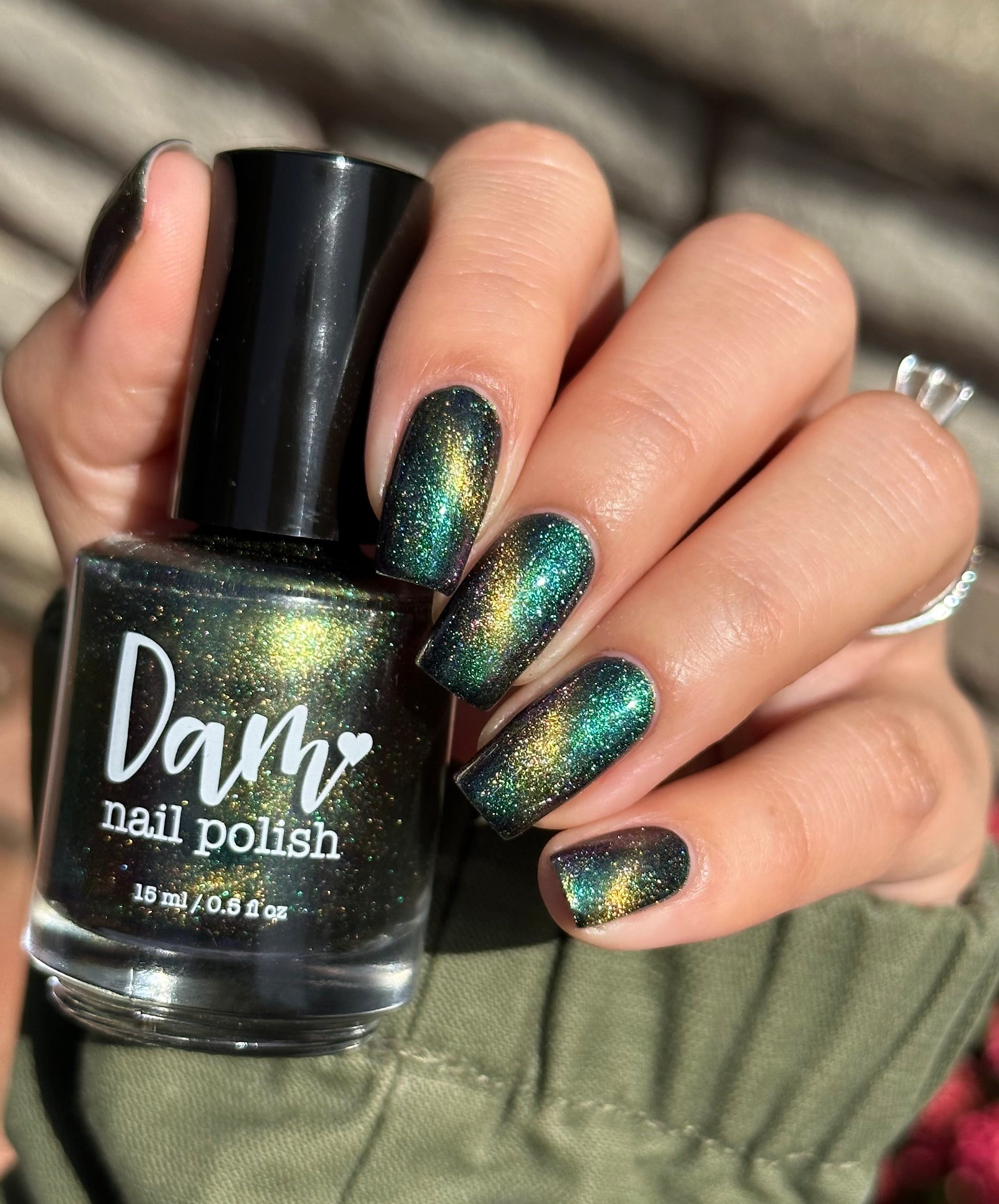 Alternate Adventure - Shifting Multichrome Magnetic Indie Nail Polish - Shifts Green, Blue, and Purple - Into the Multiverse Collection - Dam Nail Polish