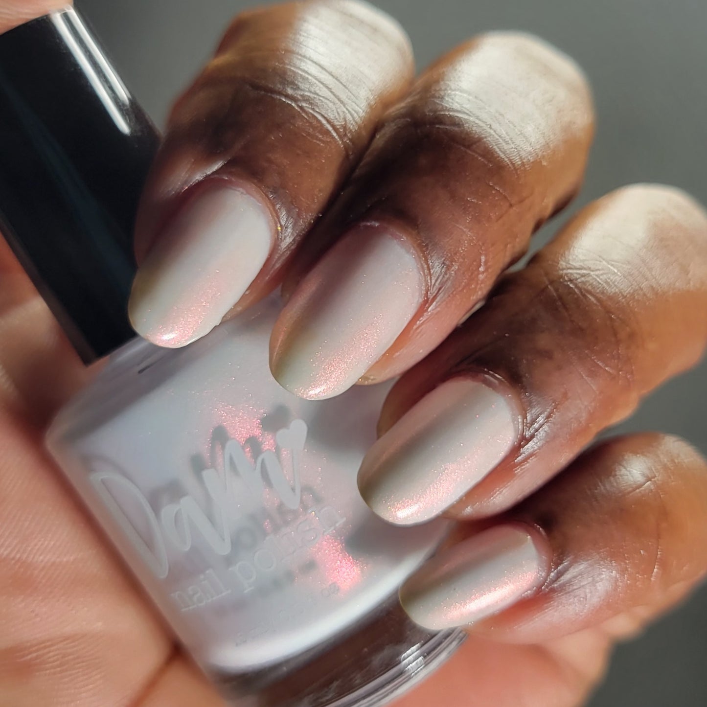 Rabbit - White Shimmer Nail Polish - Chinese Zodiac Collection - Dam Nail Polish