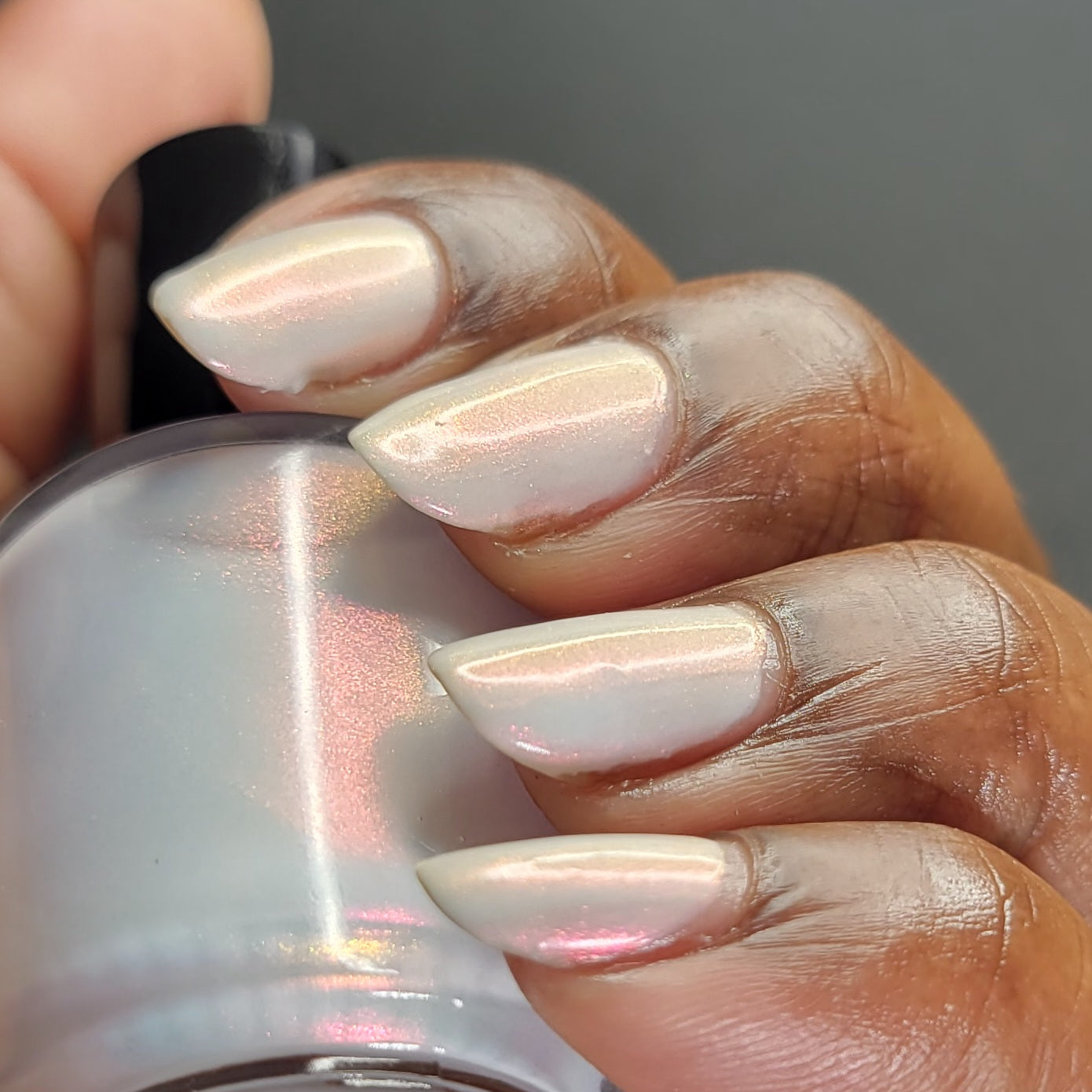 Rabbit - White Shimmer Nail Polish - Chinese Zodiac Collection - Dam Nail Polish