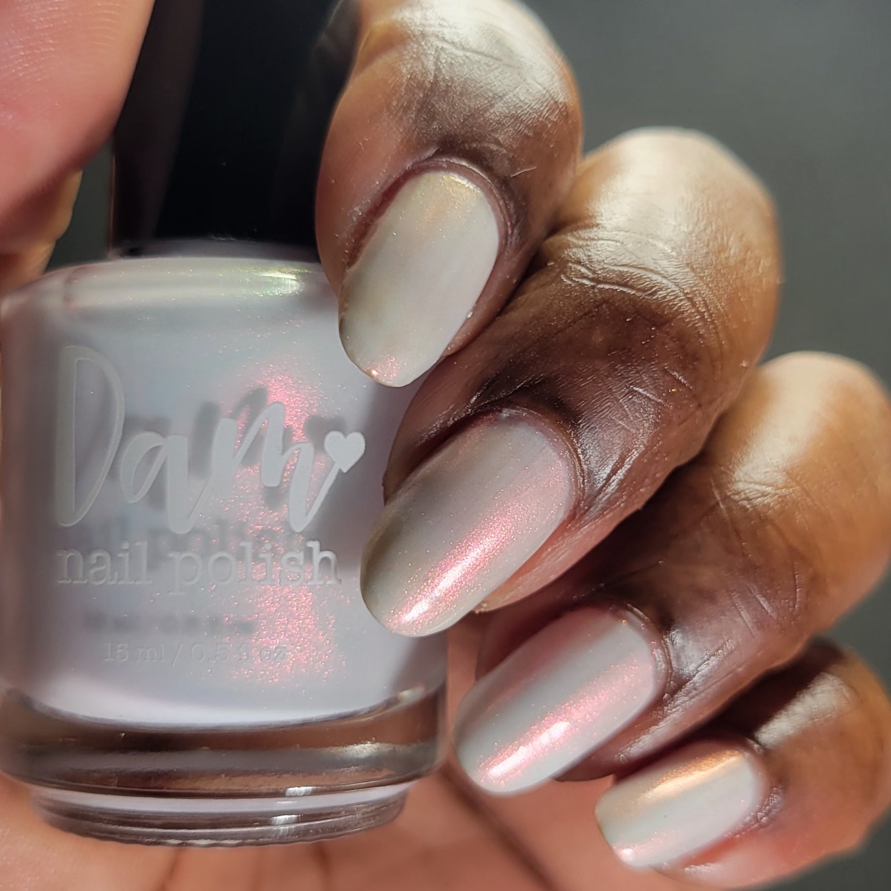 Rabbit - White Shimmer Nail Polish - Chinese Zodiac Collection - Dam Nail Polish