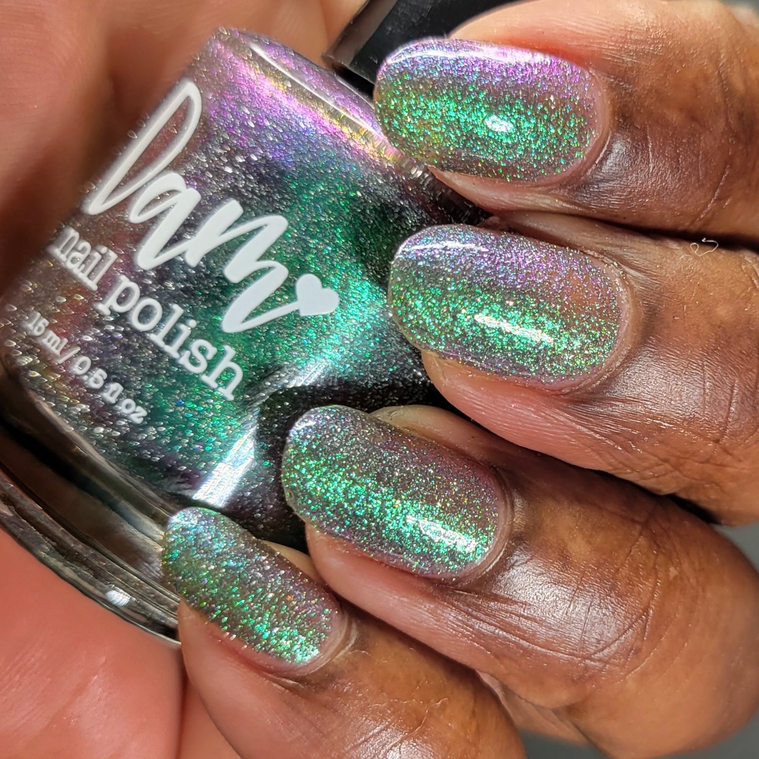 Rat - Green Purple Reflective Nail Polish - Chinese Zodiac Collection - Dam Nail Polish