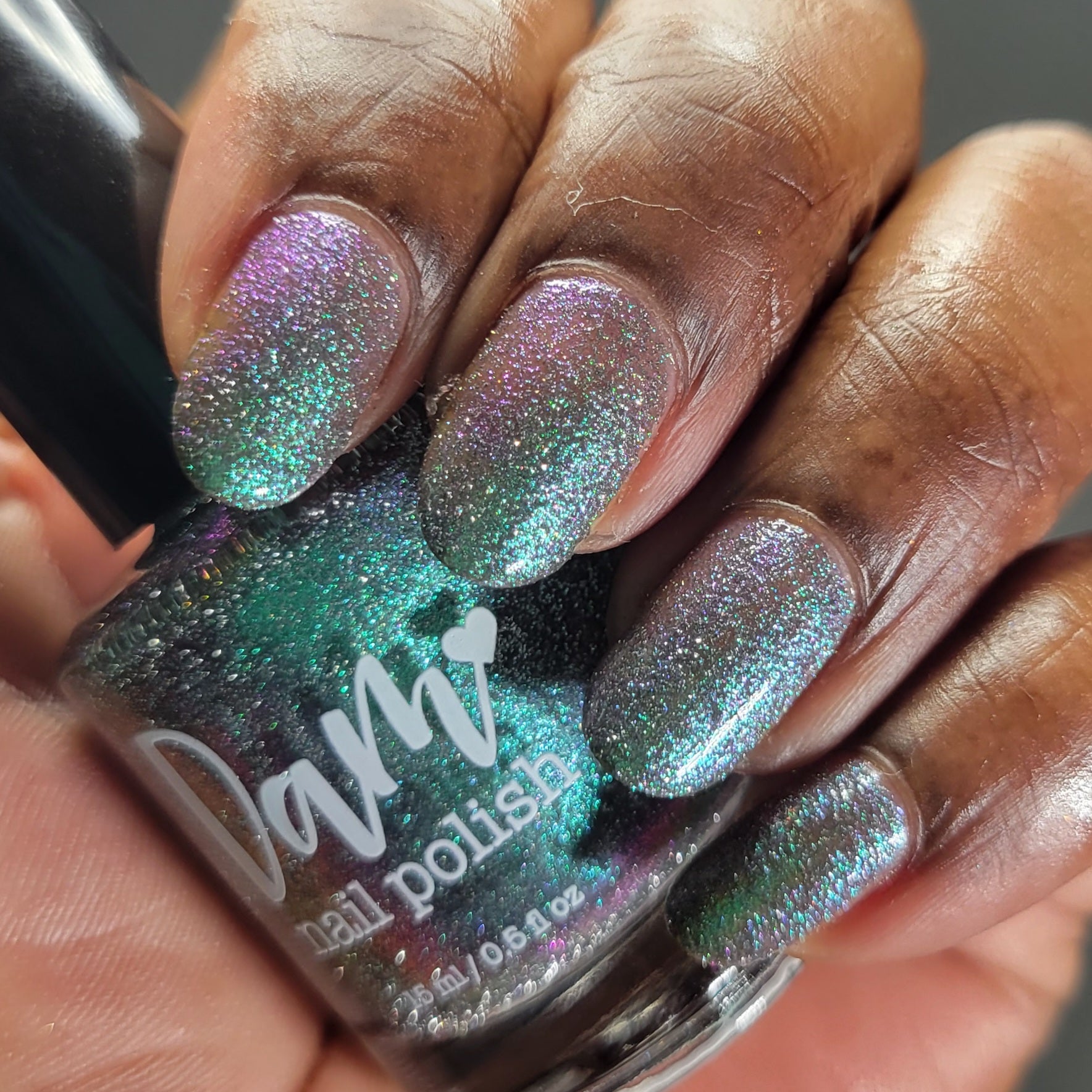 Rat - Green Purple Reflective Nail Polish - Chinese Zodiac Collection - Dam Nail Polish