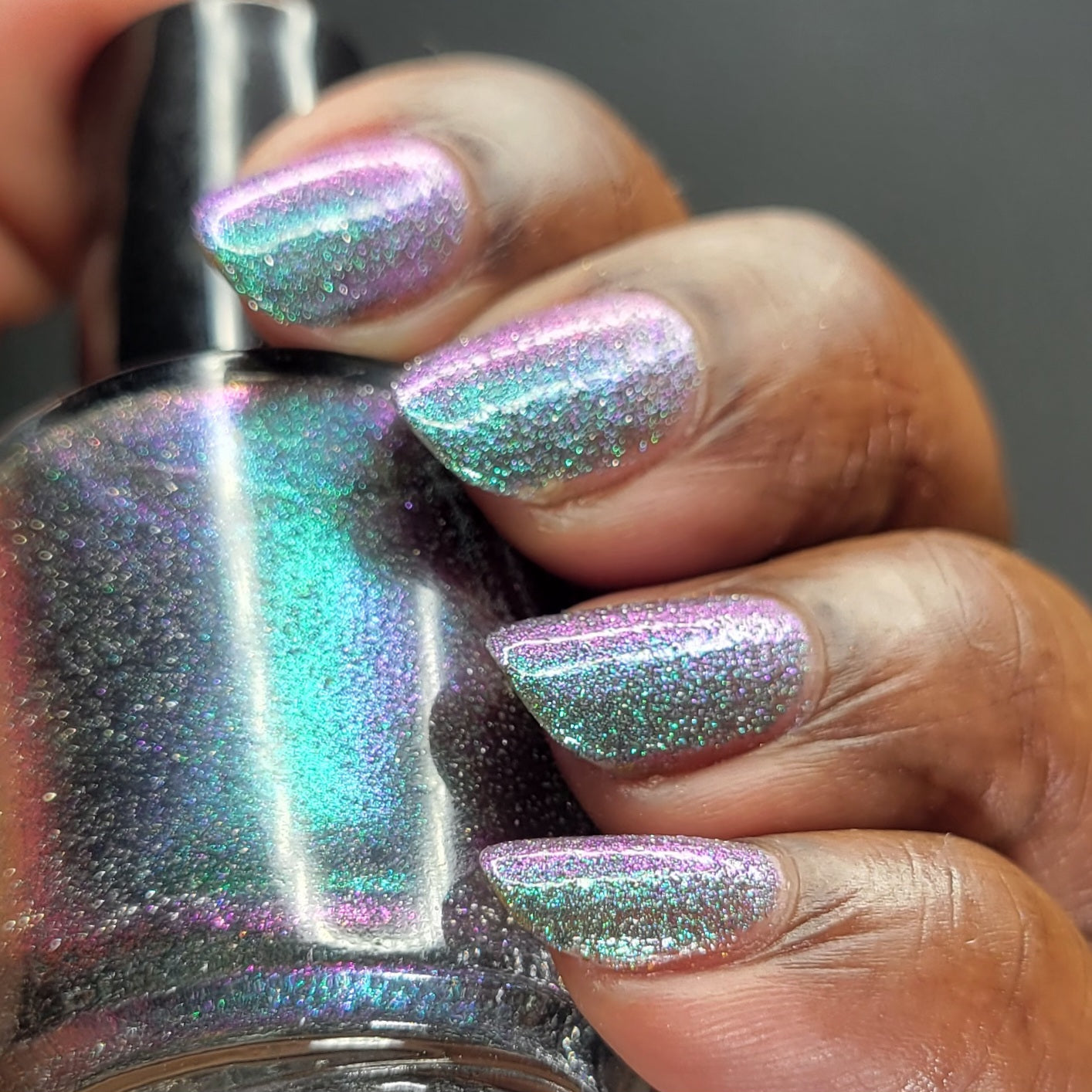 Rat - Green Purple Reflective Nail Polish - Chinese Zodiac Collection - Dam Nail Polish
