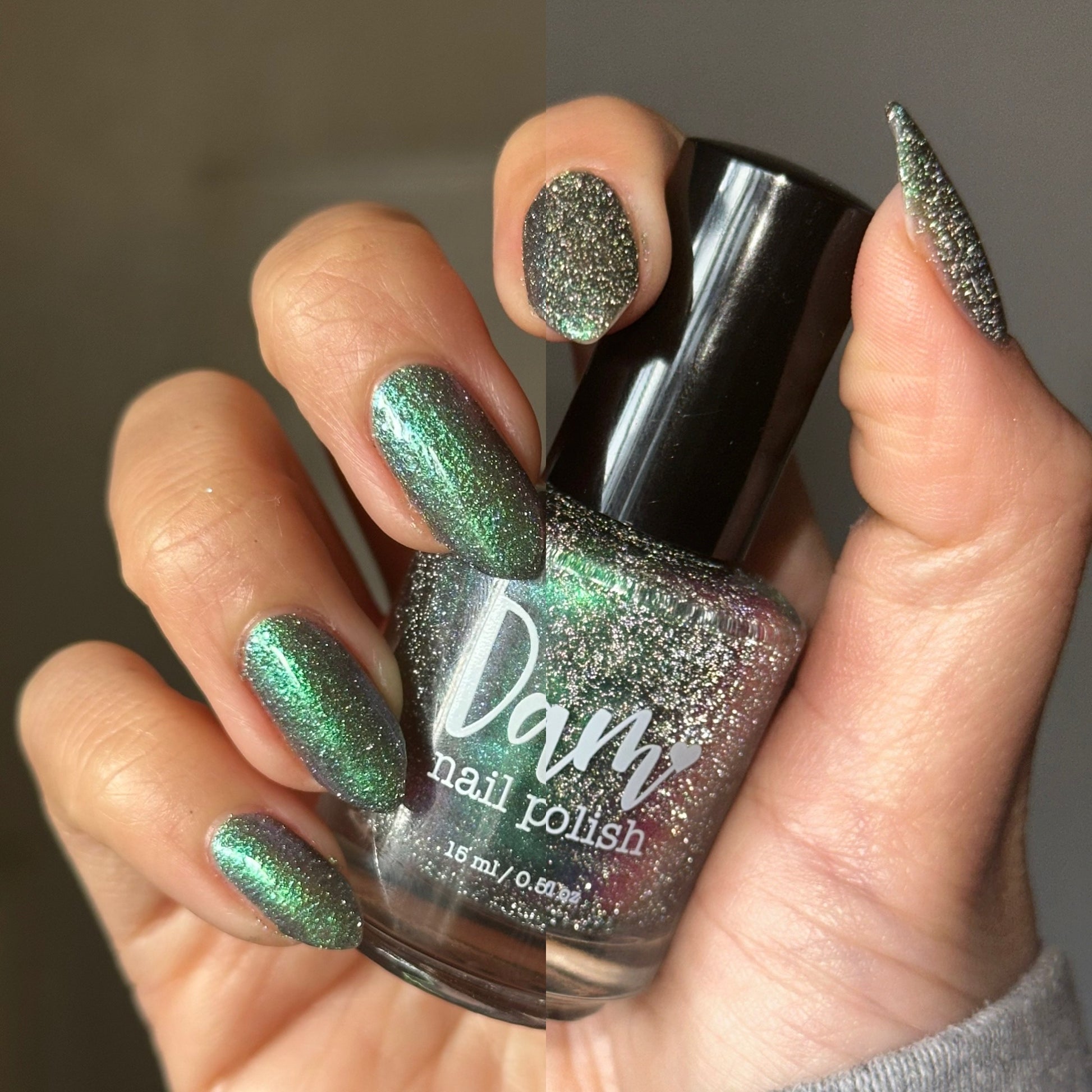 Rat - Green Purple Reflective Nail Polish - Chinese Zodiac Collection - Dam Nail Polish