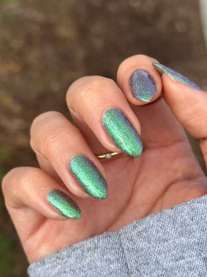 Rat - Green Purple Reflective Nail Polish - Chinese Zodiac Collection - Dam Nail Polish