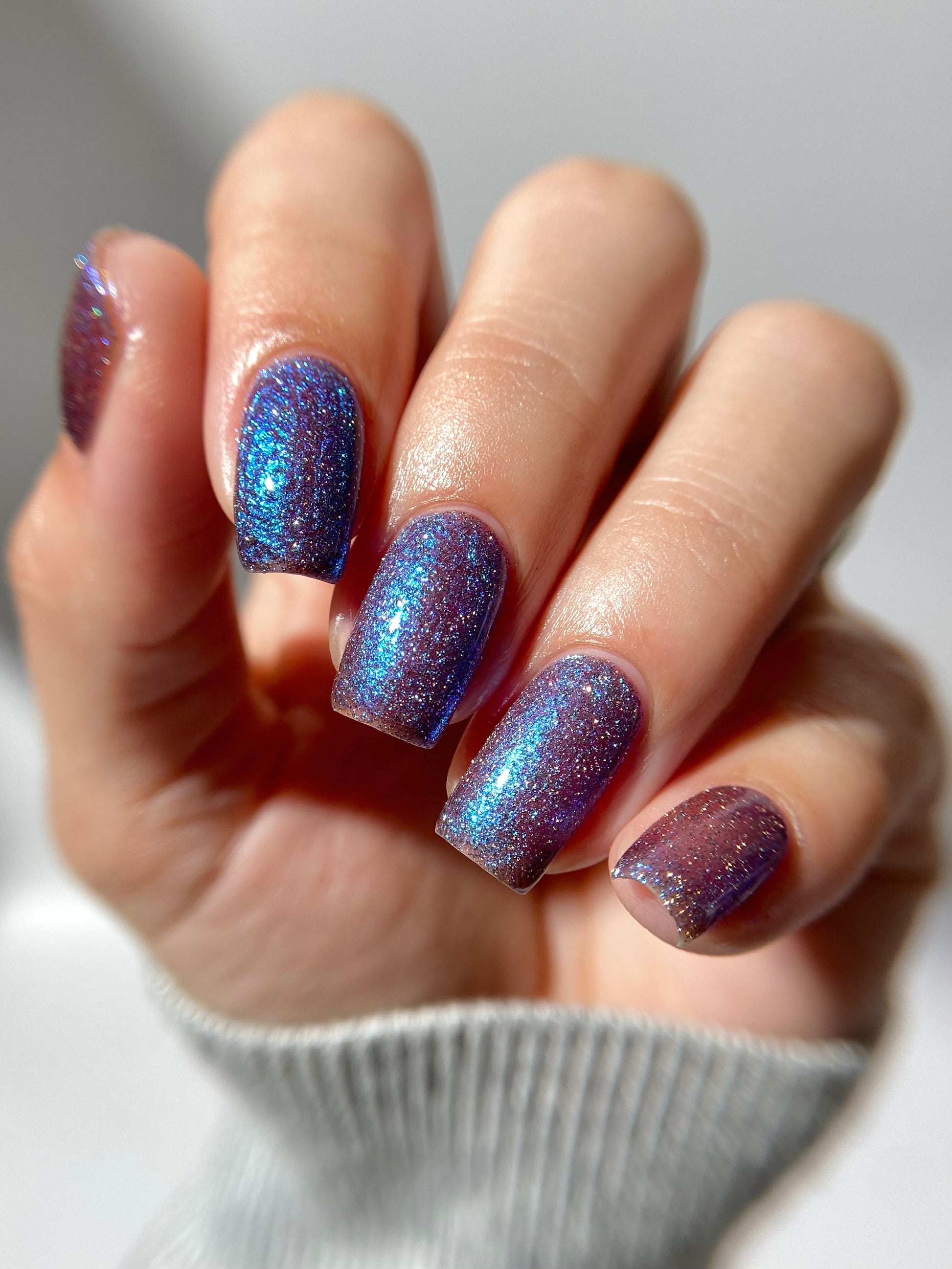 Robots Don’t Poop - Purple Nail Polish - Reflective Nail Polish - Shimmer Nail Polish - I'm Not a Robot Series - Dam Nail Polish