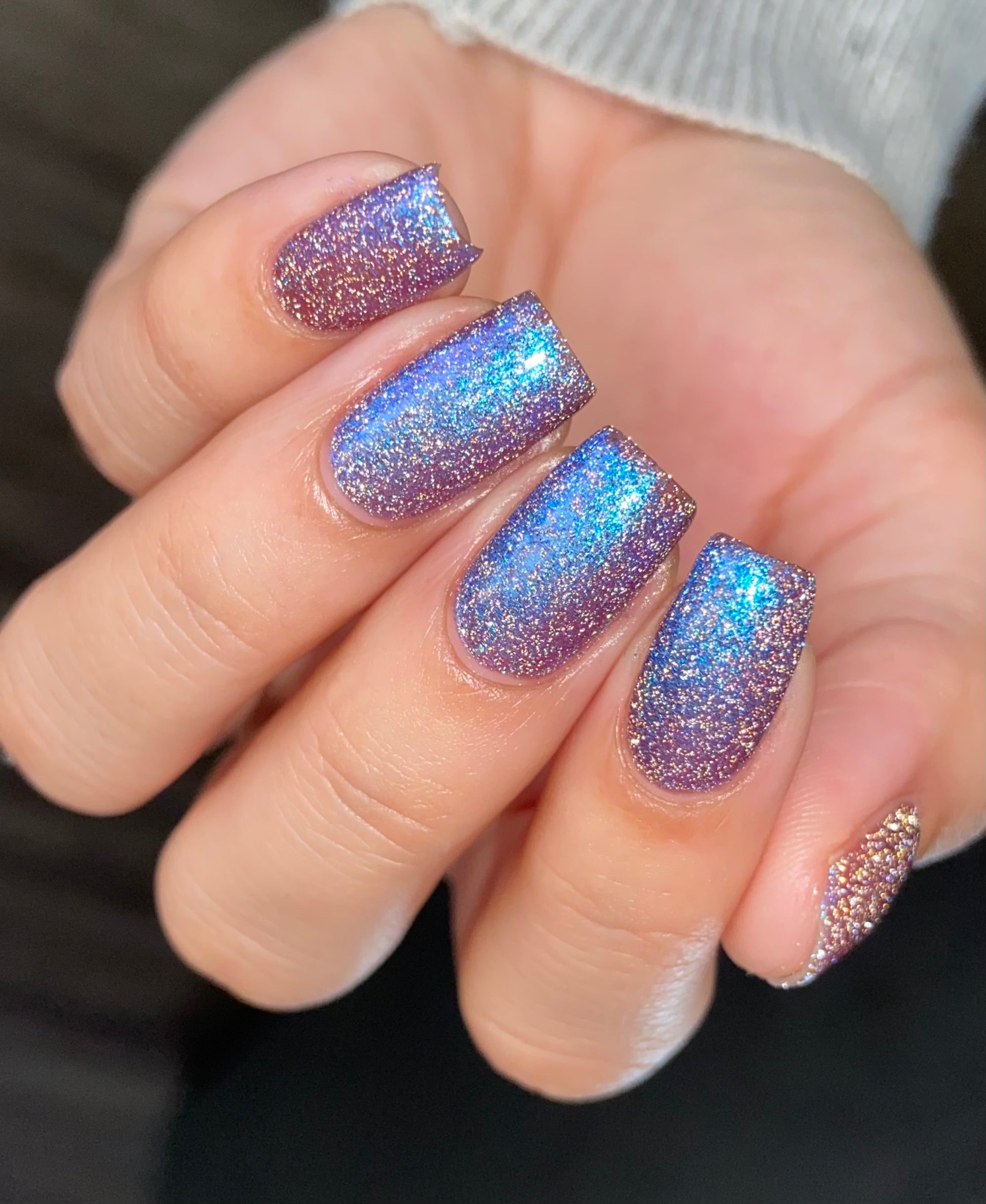 Robots Don’t Poop - Purple Nail Polish - Reflective Nail Polish - Shimmer Nail Polish - I'm Not a Robot Series - Dam Nail Polish