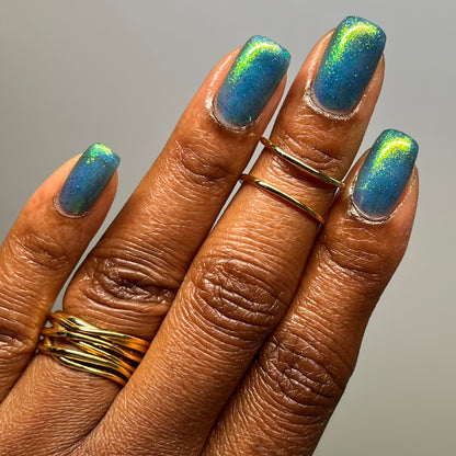 PRE ORDER: Sabotage - Blue Shimmer Nail Polish - Bonus Track Collection - Ships in Approx. 5 Weeks - Dam Nail Polish
