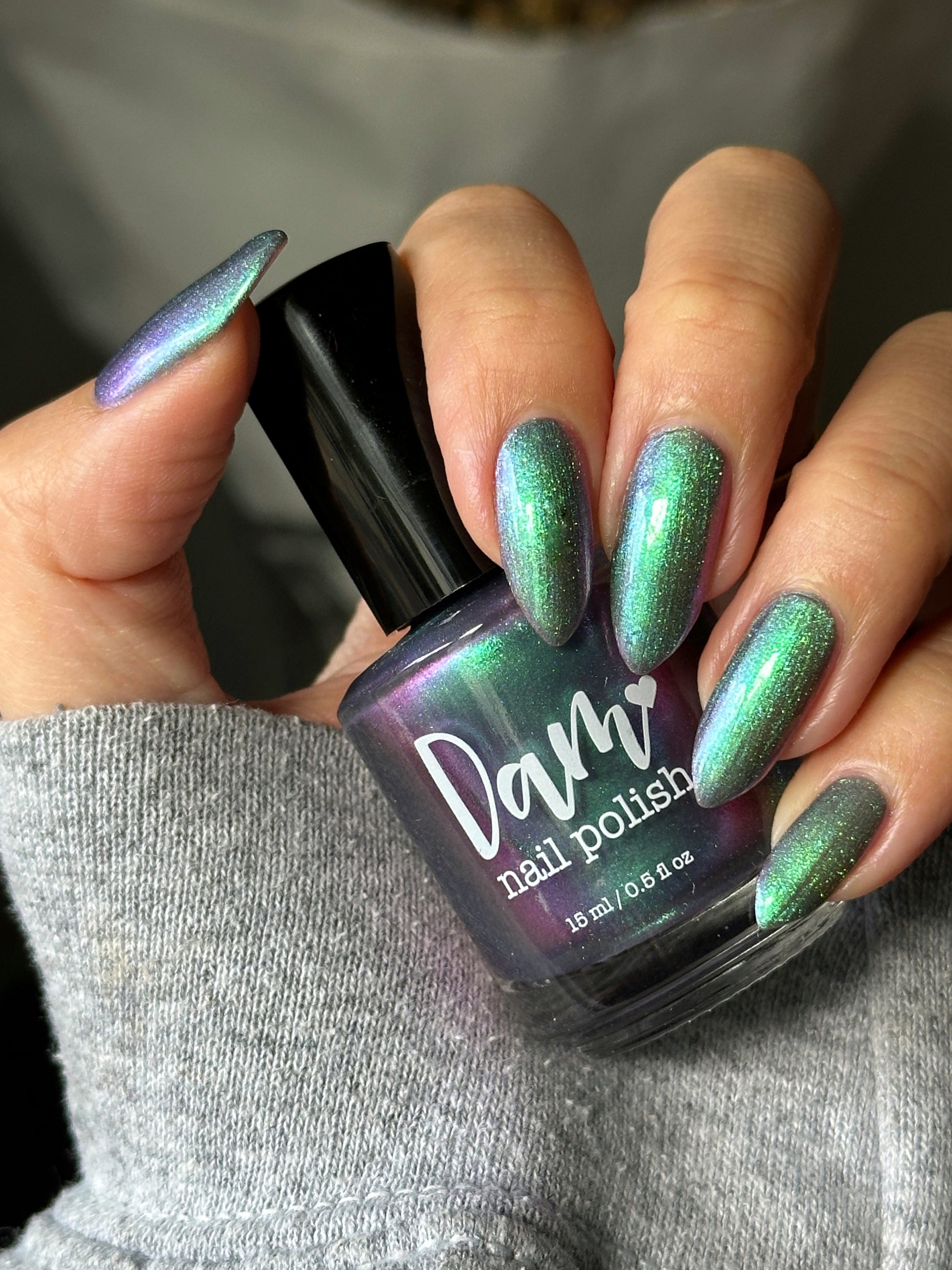 Somebody Sage Me - Gray Nail Polish - Shimmer Nail Polish - Ghostly Collection - Halloween 2025 - Dam Nail Polish