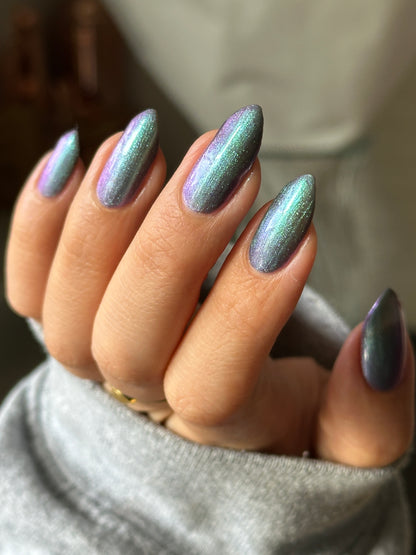 Somebody Sage Me - Gray Nail Polish - Shimmer Nail Polish - Ghostly Collection - Halloween 2025 - Dam Nail Polish