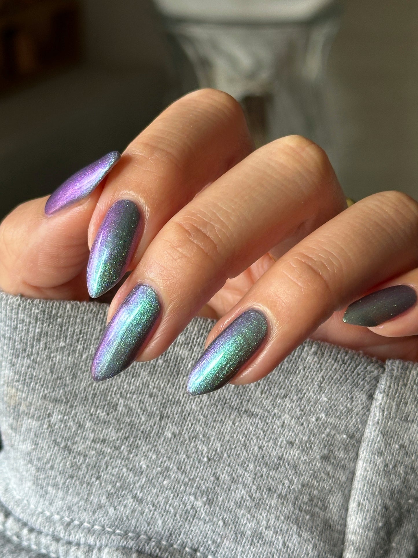 Somebody Sage Me - Gray Nail Polish - Shimmer Nail Polish - Ghostly Collection - Halloween 2025 - Dam Nail Polish