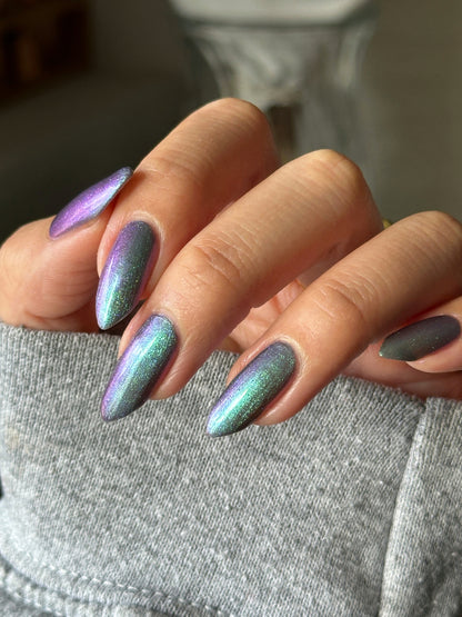 Somebody Sage Me - Gray Nail Polish - Shimmer Nail Polish - Ghostly Collection - Halloween 2025 - Dam Nail Polish