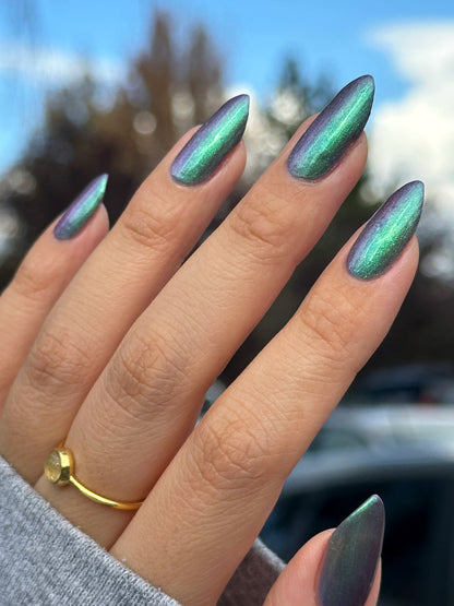 Somebody Sage Me - Gray Nail Polish - Shimmer Nail Polish - Ghostly Collection - Halloween 2025 - Dam Nail Polish