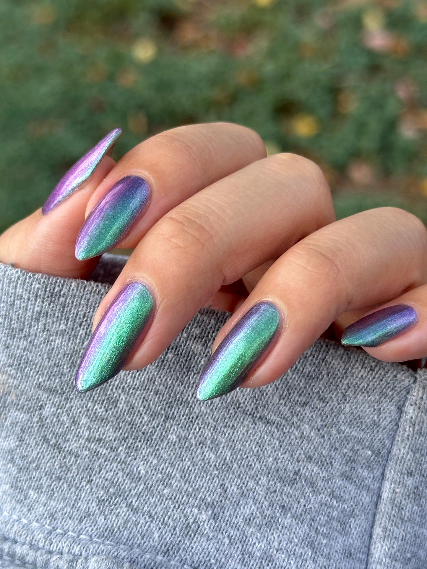 Somebody Sage Me - Gray Nail Polish - Shimmer Nail Polish - Ghostly Collection - Halloween 2025 - Dam Nail Polish